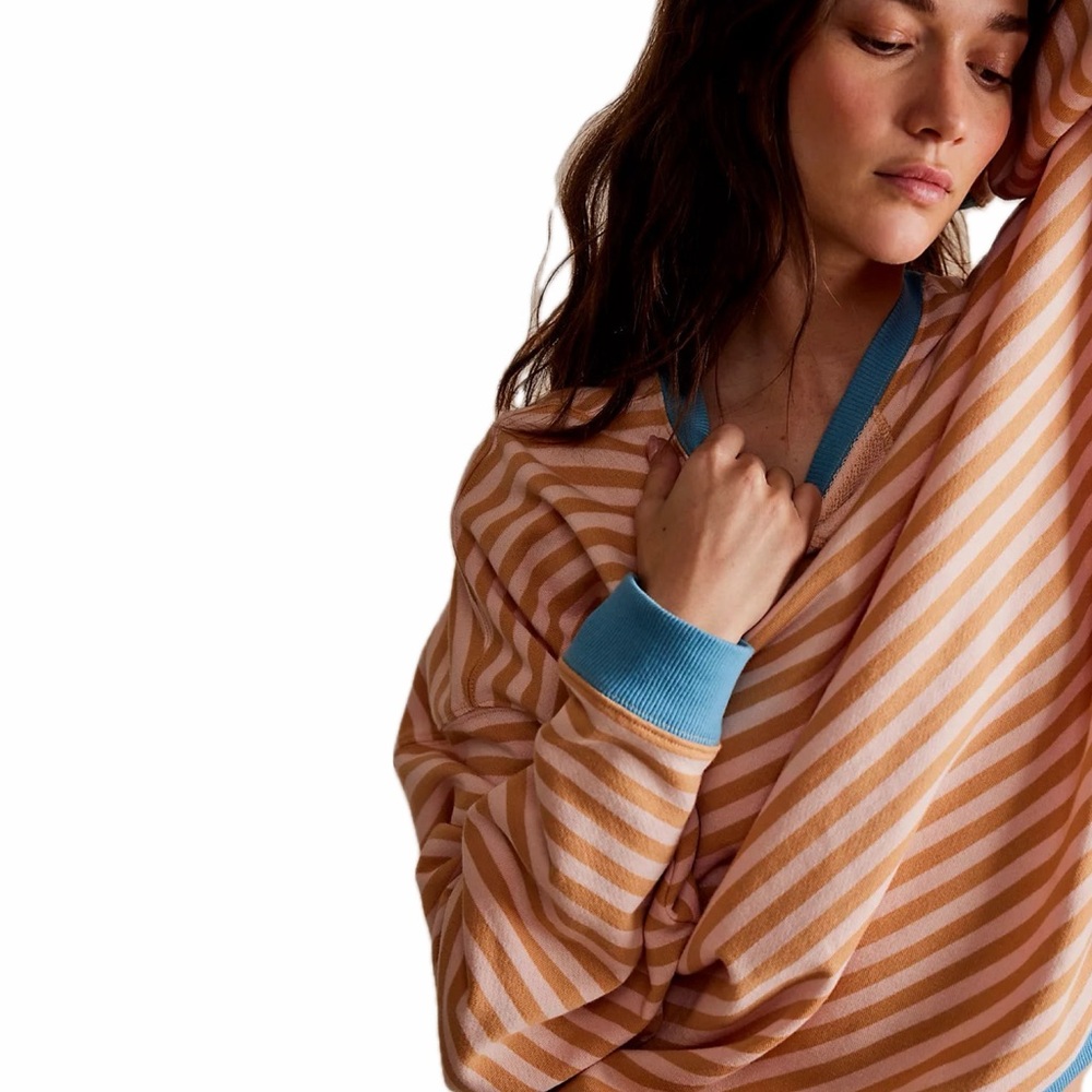 Free People |  NWOT Classic Striped Crew - Picture 7 of 12